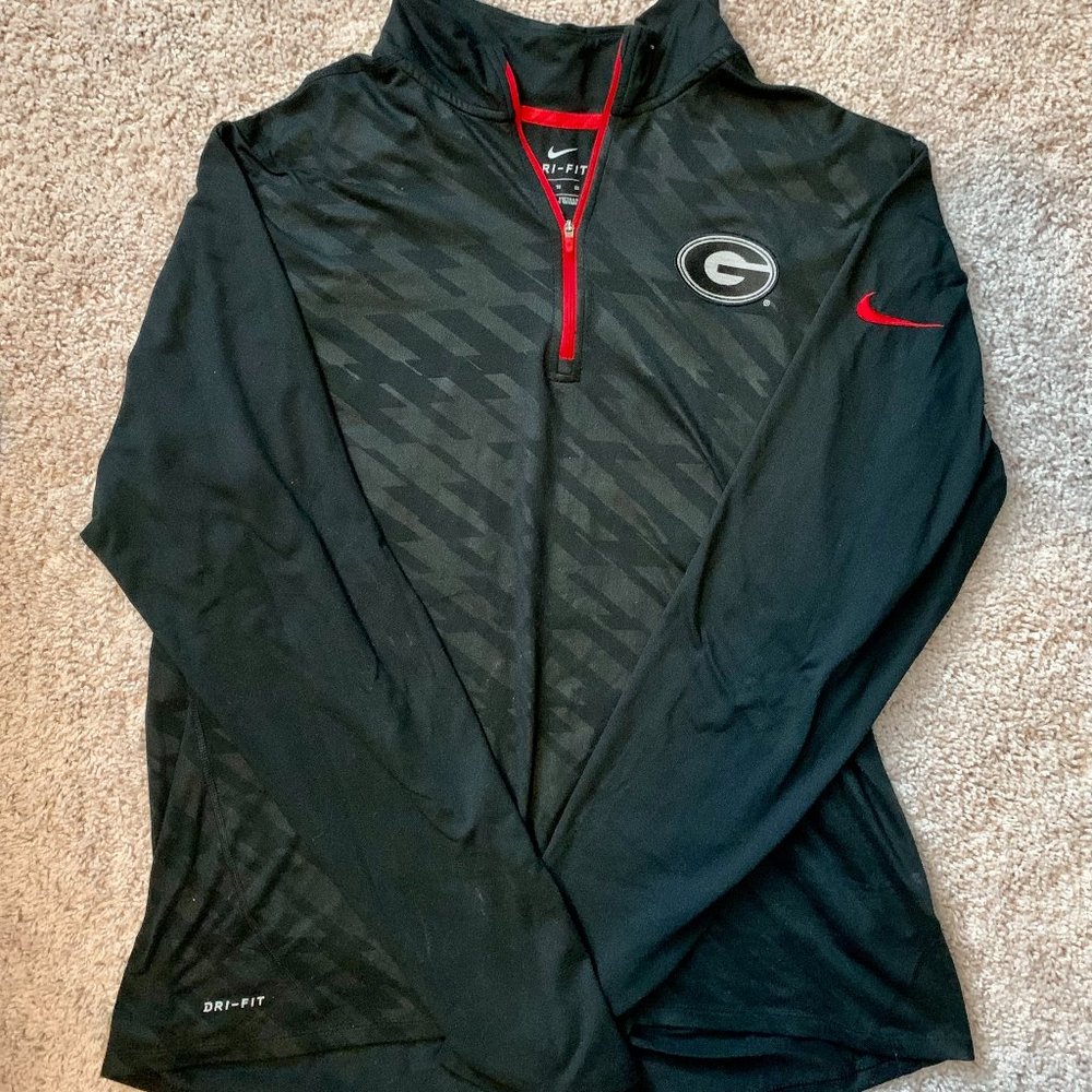 UGA Men's Nike Quarter Zip Pullover